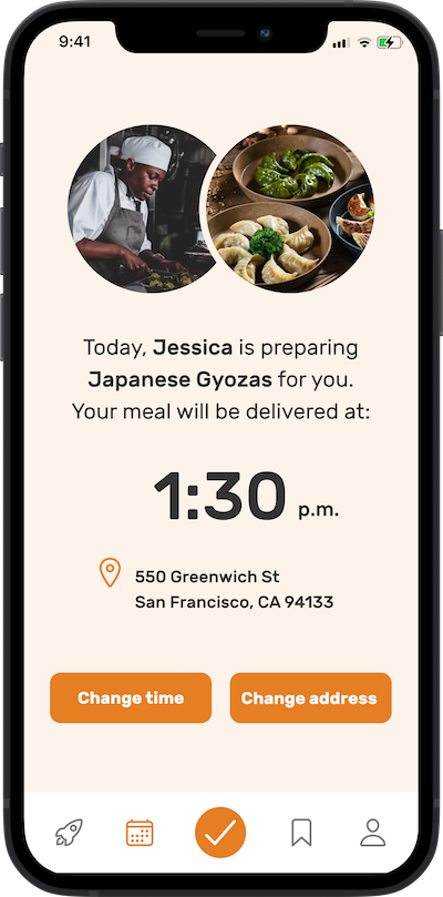 Iphone app reference - Order delivery estimate